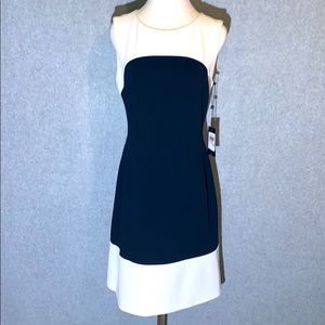Tommy Hilfiger Navy Blue and White Dress
